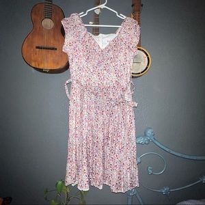 Shimmery floral fabric dress from Jody